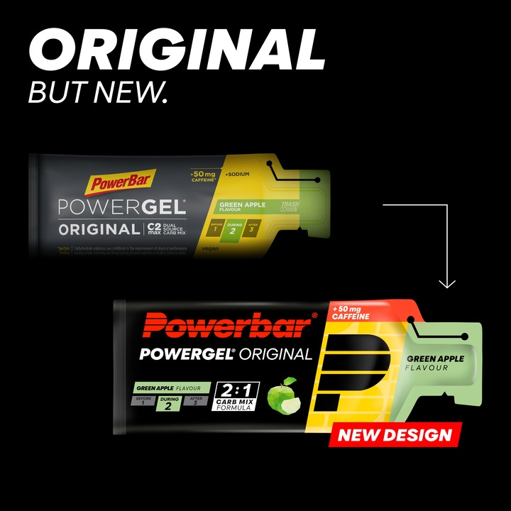 Actual product image Powerbar PowerGel Original (Green Apple, Caffeine, 24 pcs., 984 g)