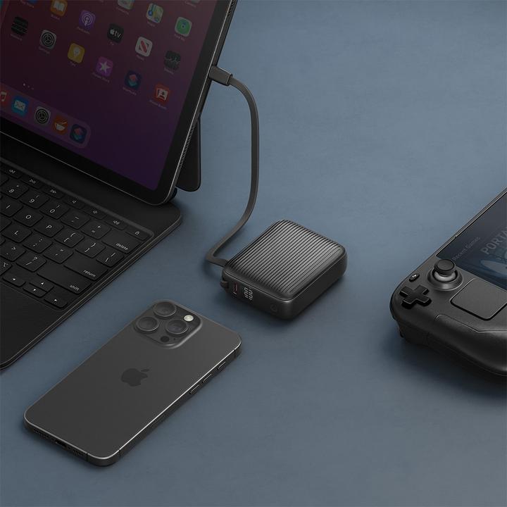 Produktbild Energea PowerBank Integra Mini 35 10000mAh cableUSB-C PD35W grey (10000 mAh, 35 W, 35 Wh)