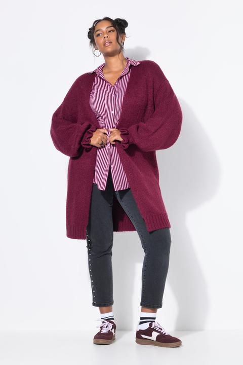 Produktbild Studio Untold Long-Strickjacke, oversized, Ärmel-Raffung (56)