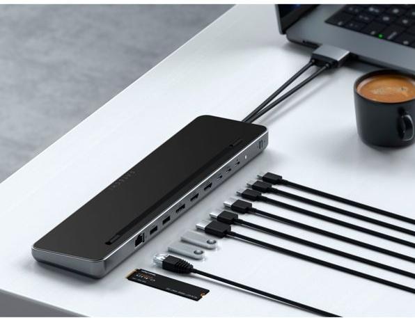Actual product image Satechi Dual Dock Stand (USB-C, 9 Ports)