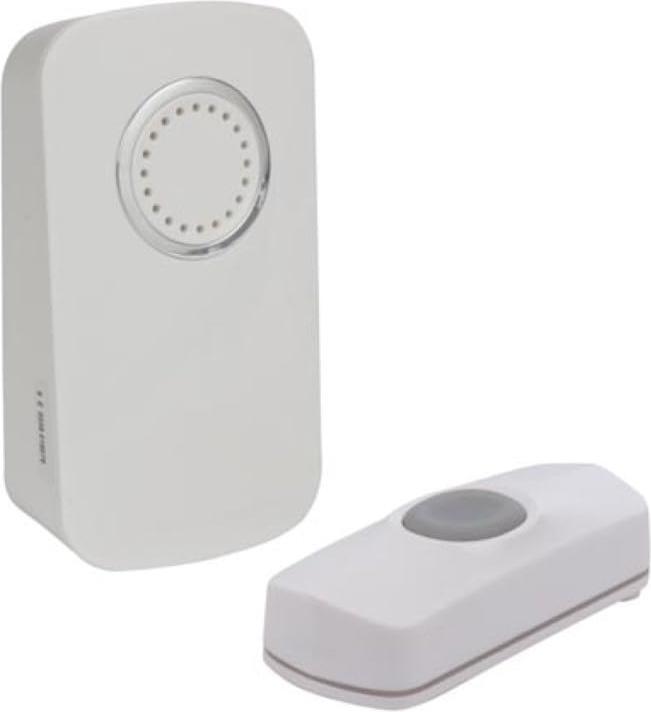 Actual product image Velleman Wireless Battery Operated Door Bell Kit With 1 Push Button