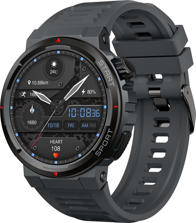 Zeblaze Ares 3 Plus Smartwatch (Black) (45 mm)