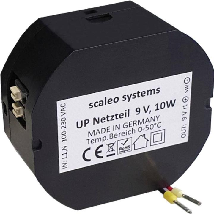Produktbild Scaleo Systems AC/DC-Einbaunetzteil 10 W 9 V/DC (Überspannungsschutzadapter)