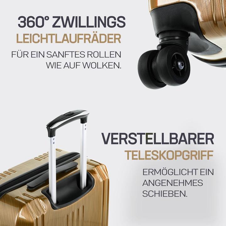 Image du produit Fergé 3-teiliges Hartschalenkofferset mit TSA-Schloss