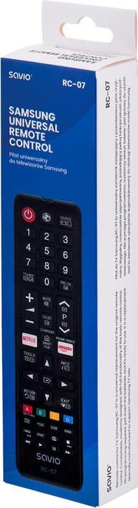 Immagine prodotto Savio RC-07 Telecomando IR senza fili per TV a pressione (Telecomando universale, Miracolo)