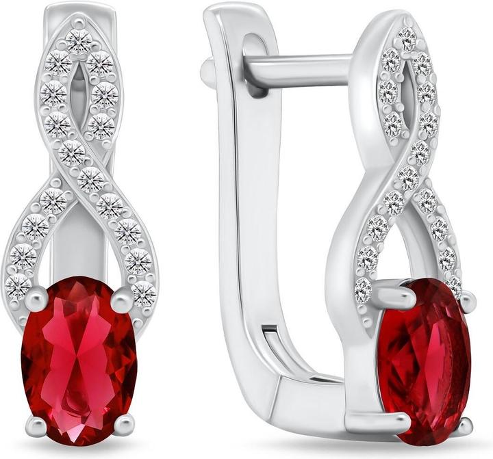 Produktbild Brilio Silver - Charming silver earrings with zircons EA293DPW
