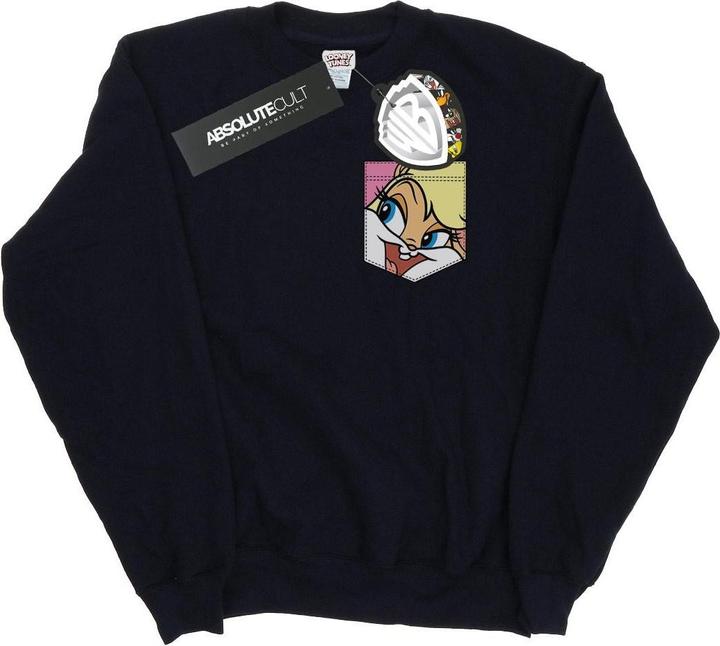 Immagine prodotto Looney Tunes Lola Bunny Face Faux Pocket Felpa Donna (L)