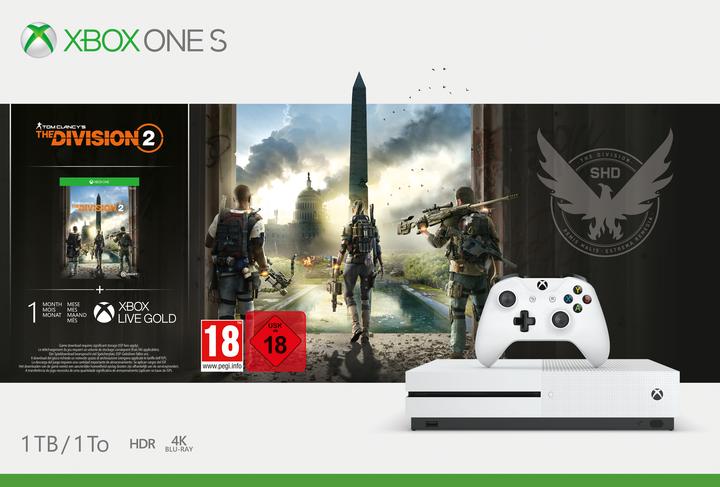 Actual product image Microsoft Xbox One S - The Division 2 Bundle
