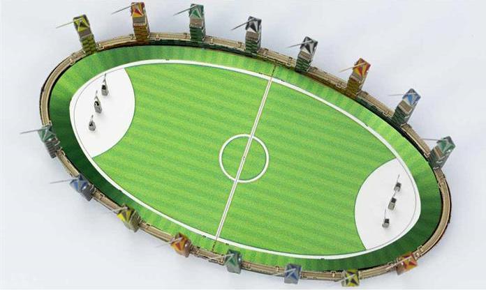 Produktbild Metal Earth Harry Potter Quidditch Pitch