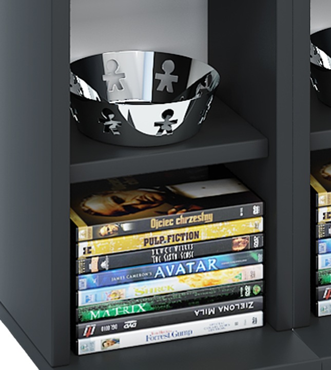 Produktbild VCM Holz CD DVD Stand Regal Almera (42 x 20 x 180 cm)