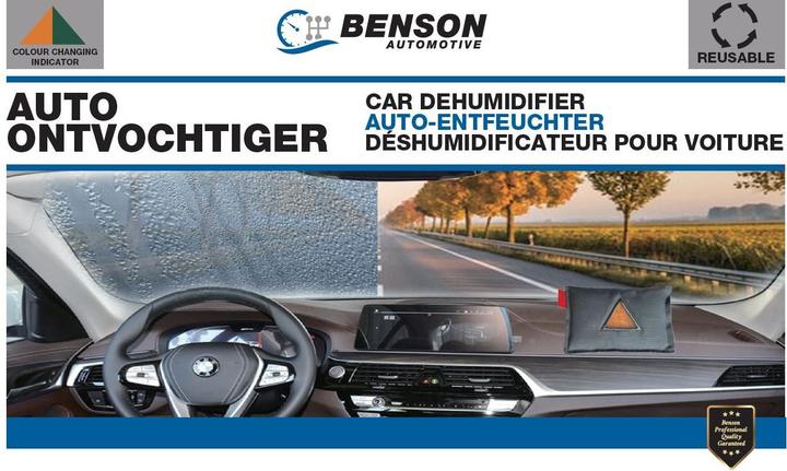 Image du produit Benson Déshumidificateur de voiture réutilisable avec indicateur d'humidité (3.00 l/24h)