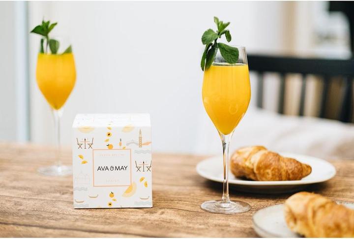 Actual product image Ava & May Duftkerze Peach Bellini 450 gr, Eigenschaften: Keine