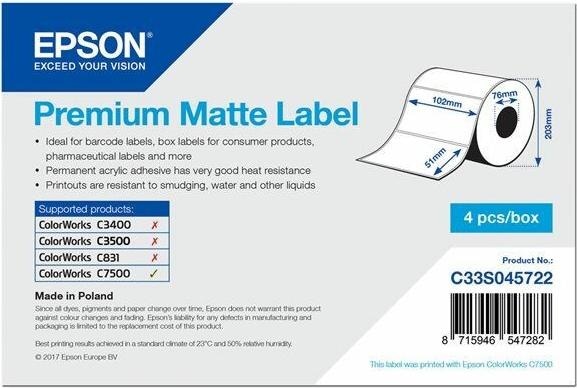 Epson Premium Matte Label