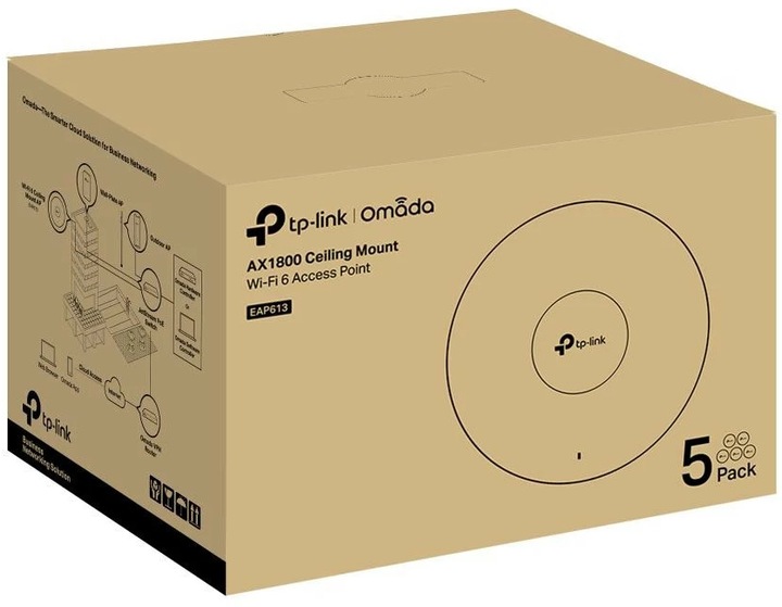 Produktbild TP-Link AP AX1800 Deckenmontage EAP613(5-pack) (1200 Mbit/s)
