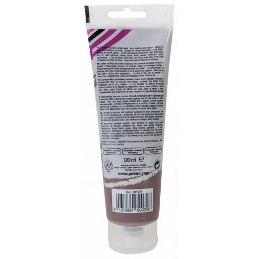 Thumbnail - Pebeo, Künstlerfarbe + Bastelfarbe, Decocrème Matt Acrylfarben (Algenbraun, 120 ml)