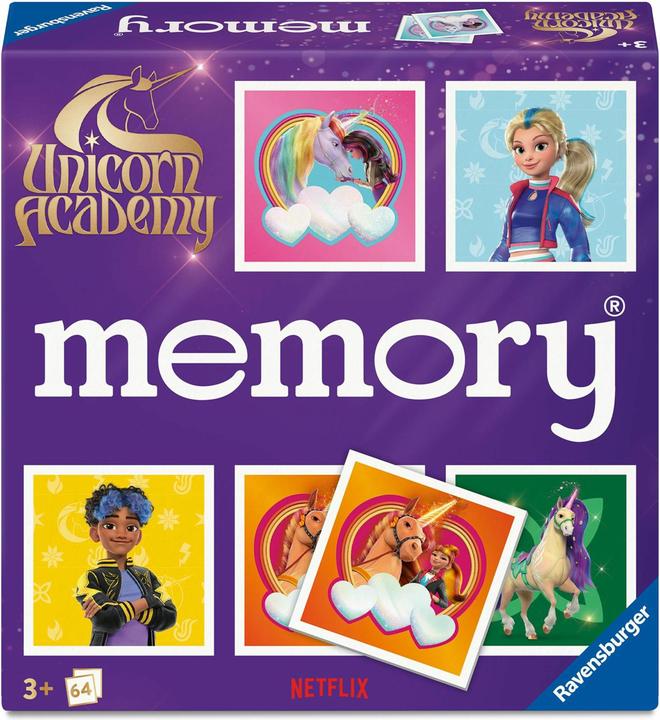 Produktbild Ravensburger memory® Unicorn Academy - Gesellschaftsspiel & Brettspiel ab 3 Jahre (Multilingual)