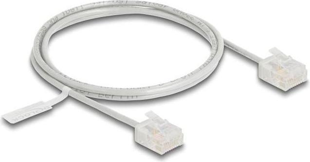Produktbild Delock RJ45 Netzwerkkabel Cat.6 UTP Ultra Slim 1 m grau mit (U/UTP, CAT6, 1 m)