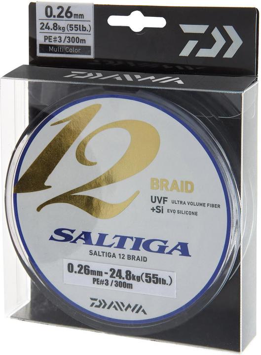 Produktbild Daiwa Saltiga EX 12 Braid Multi Color 300m (53.40 kg, 0.45 mm)
