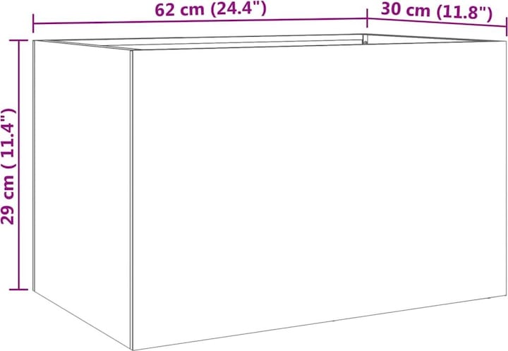 Produktbild VidaXL Pflanzkübel Edel