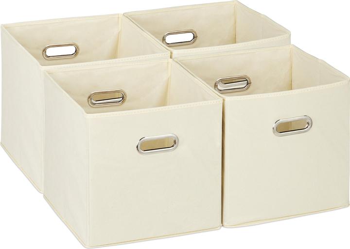 Image du produit Relaxdays 4x boîte de rangement (30 x 30 x 30 x 30 cm, 26 l)