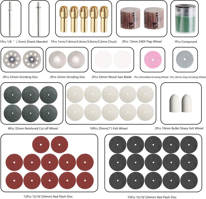 Actual product image Spta Multifunktionswerkzeug Zubehörset (Multifunctional tool)