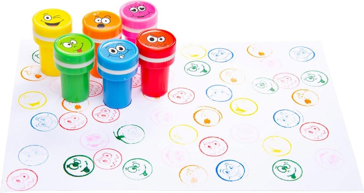 Actual product image LG-Imports Smile Face stamping ink