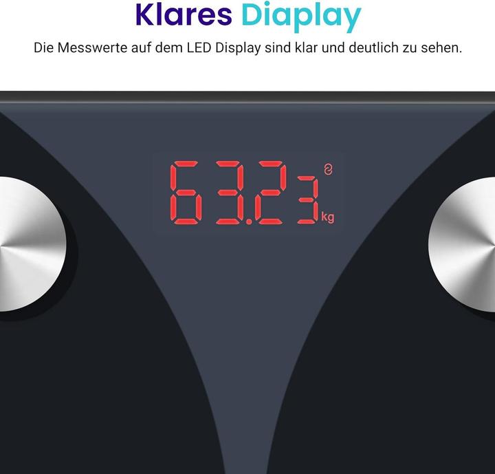 Produktbild Etekcity Digitale Personenwaage mit Körperanalyse (180 kg)
