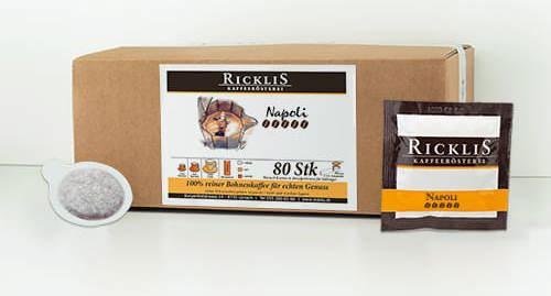Actual product image RickliS Kaffeerösterei Napoli (80 x Port.)