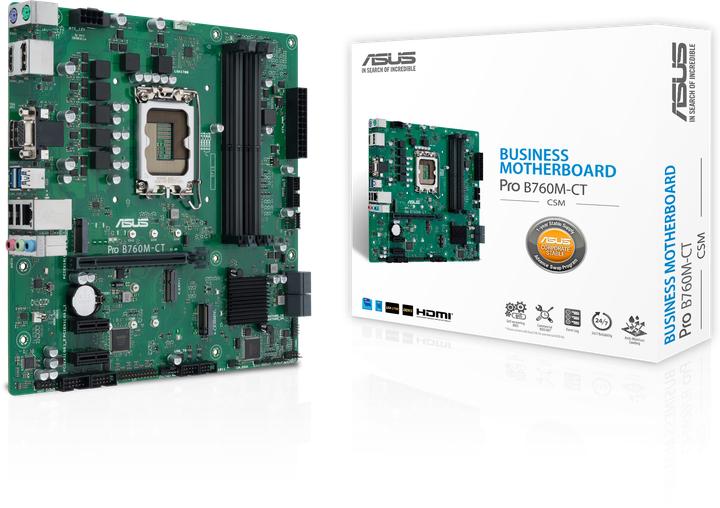 Actual product image ASUS MB PRO B760M-CT-CSM (INTEL,1700,DDR5,mATX) (LGA 1700, Intel B760, mATX)