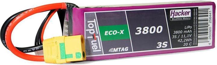 Immagine prodotto Hacker Pacchetto LiPo TF ECO-X 3800mAh 3S MTAG (11.10 V, 3800 mAh)