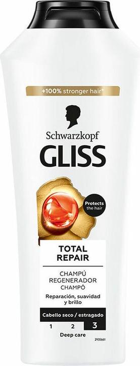 Schwarzkopf Gliss Total Repair Shampoo - 400 Ml (400 ml, Shampoo liquido)