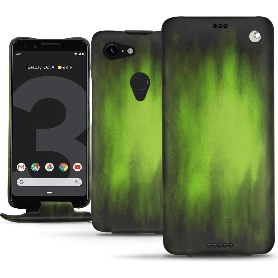 Noreve Lederschutzhülle vertikal (Google Pixel 3 XL), Smartphone Hülle, Grün