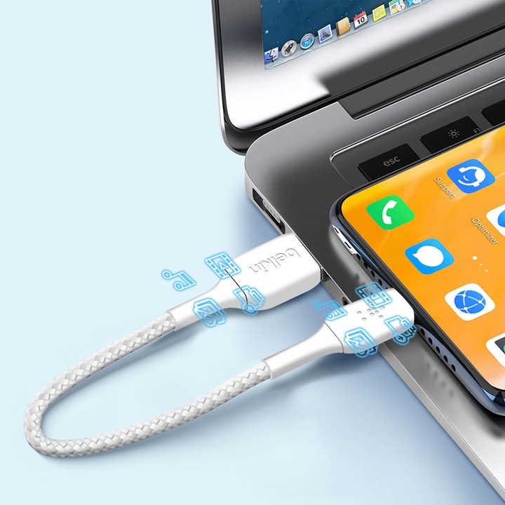 Productafbeelding Belkin USB A - USB C (0.15 m, USB 2.0)