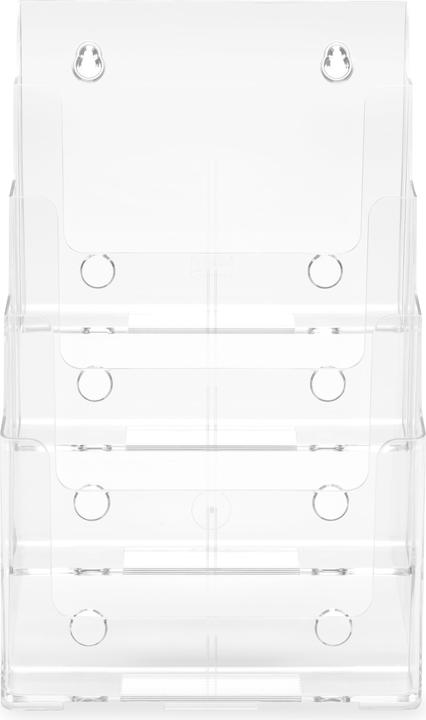 Image du produit Deflecto Porte-brochures, DIN A4 vertical, 4 compartiments, transparent (A4)