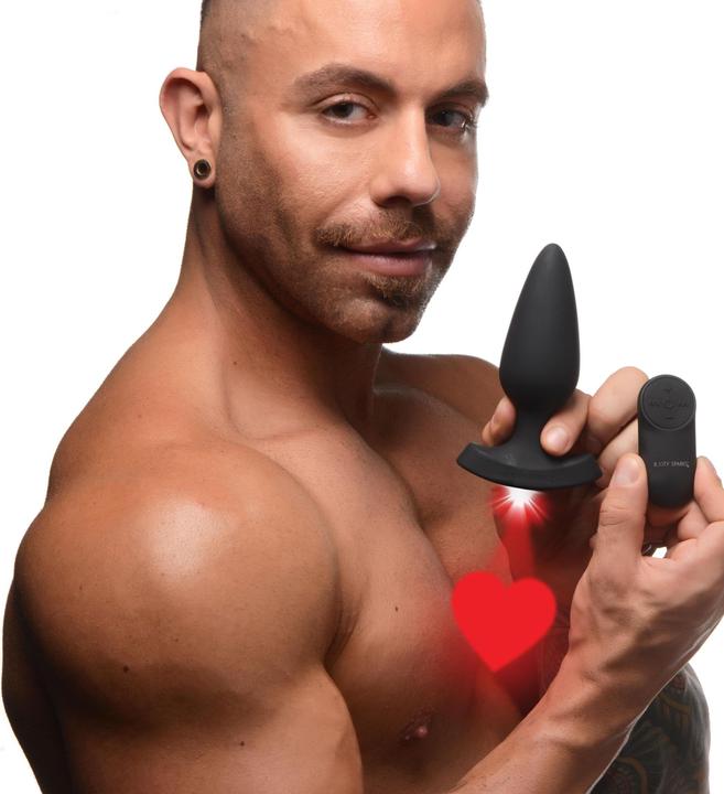 Produktbild XR Brands Laser Heart Large Anal Plug with Remote Control