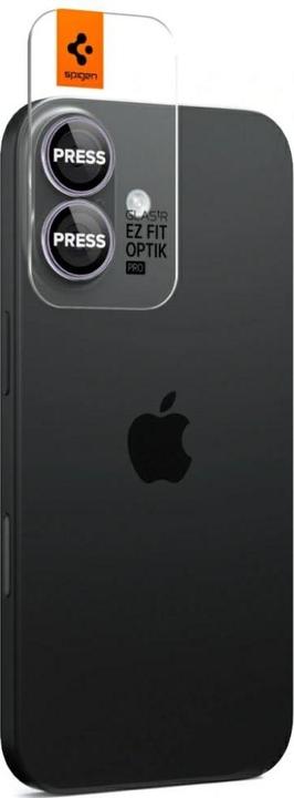 Immagine prodotto Spigen Glass tR EZ Fit Optik Pro 2 Pack (2 Pezzo/i, Apple iPhone 16 Plus, Apple iPhone 17, Apple iPhone 16)