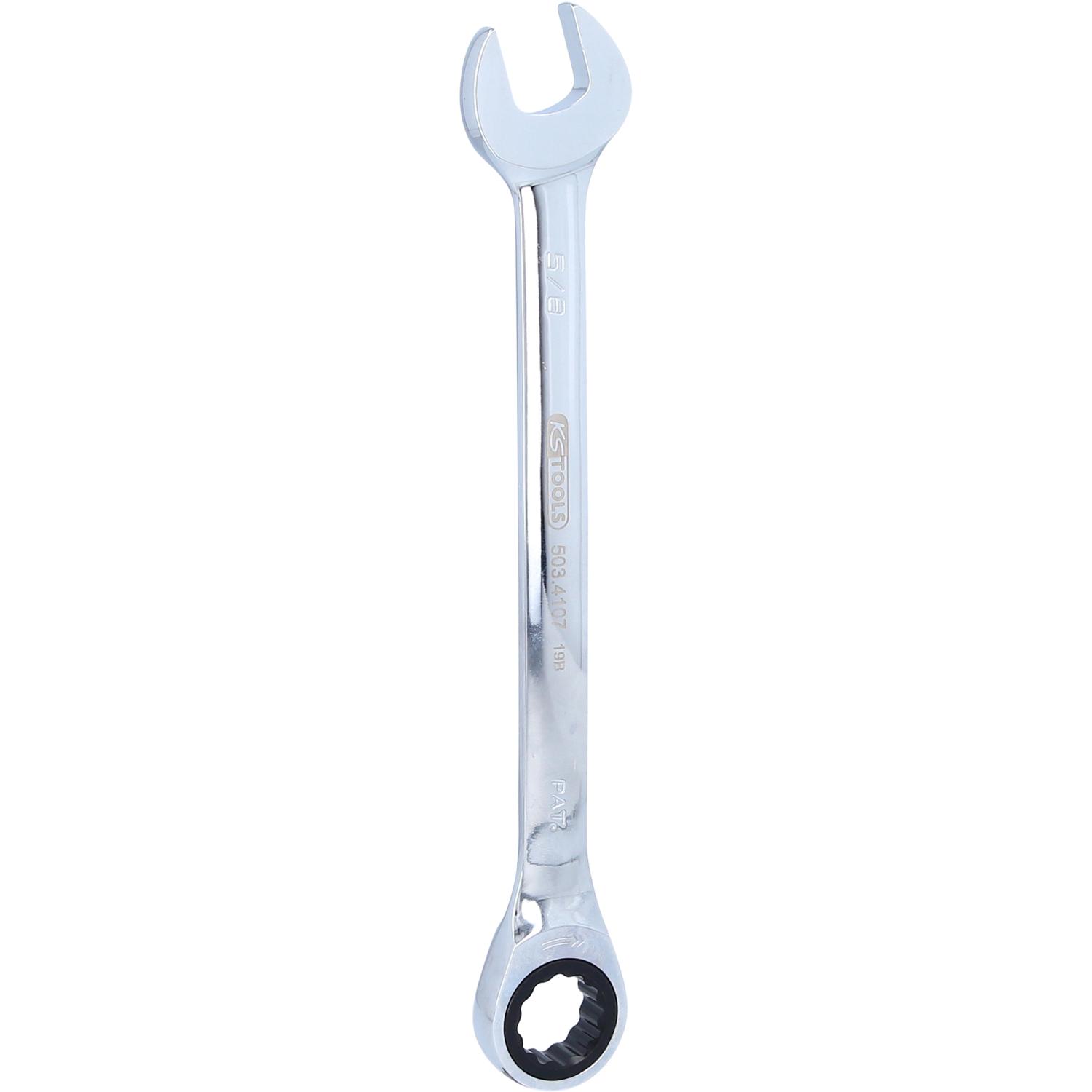 KS Tools, Schraubenschlüssel, GEARplus Ratschenringmaulschlüssel (5/8")