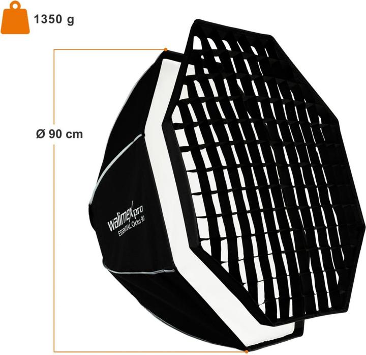 Image du produit Walimex pro Essential Octa 90 (Boîte à lumière, 90 cm)