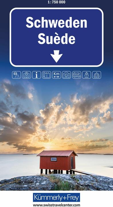 Image du produit Kümmerly+Frey Strassenkarte Schweden 1:750.000