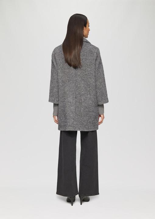 Produktbild S.Oliver Outdoor-Mantel Flauschiger Mantel mit Strickbündchen am Ärmel (34)