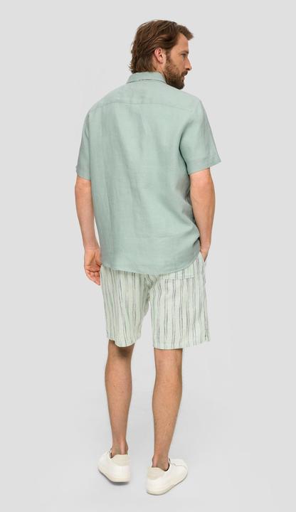 Immagine prodotto s.Oliver Hemd Kurzarmhemd aus Leinen (S)