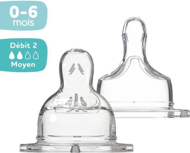 Productafbeelding Dodie Speen, plat, antikoliek, Sensation+, transparant, 0-6 maanden, doorstroom 2