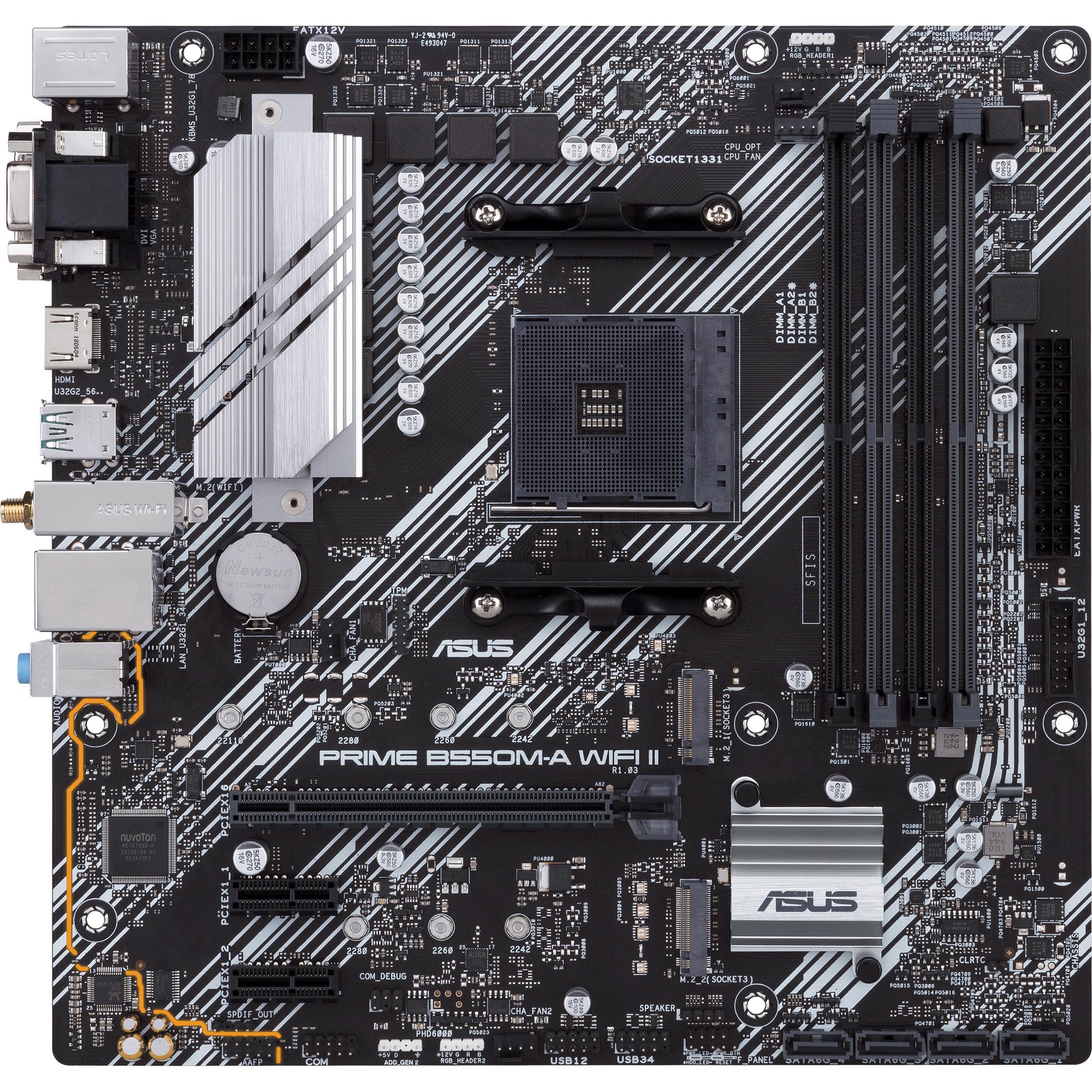 ASUS PRIME B550M-A WIFI II (AM4, AMD B550, mATX), Mainboard