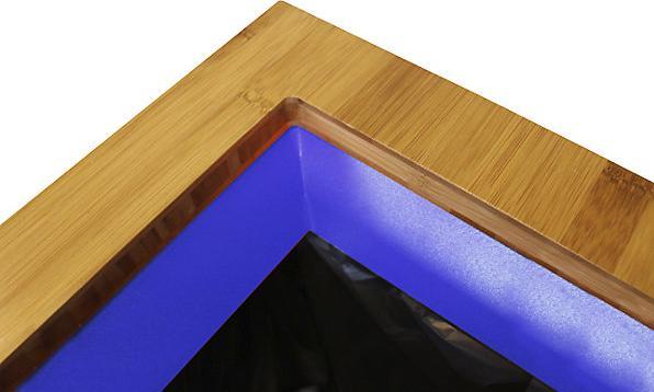 Produktbild Lune Mülleimer Paxa Large Mülltrennystem 65 L weiss blau aus verzinktem Stahl, formschön, leicht zu (65 l)