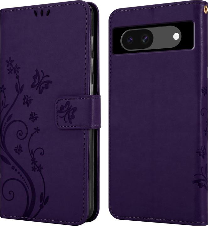 Actual product image Cadorabo Case for Google Pixel 8A Flower Book (Google Pixel 8a)