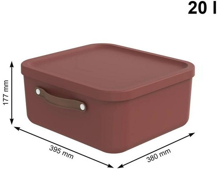 Immagine prodotto Rotho Contenitore Maloja 20 l, rosso ferro (20 l)