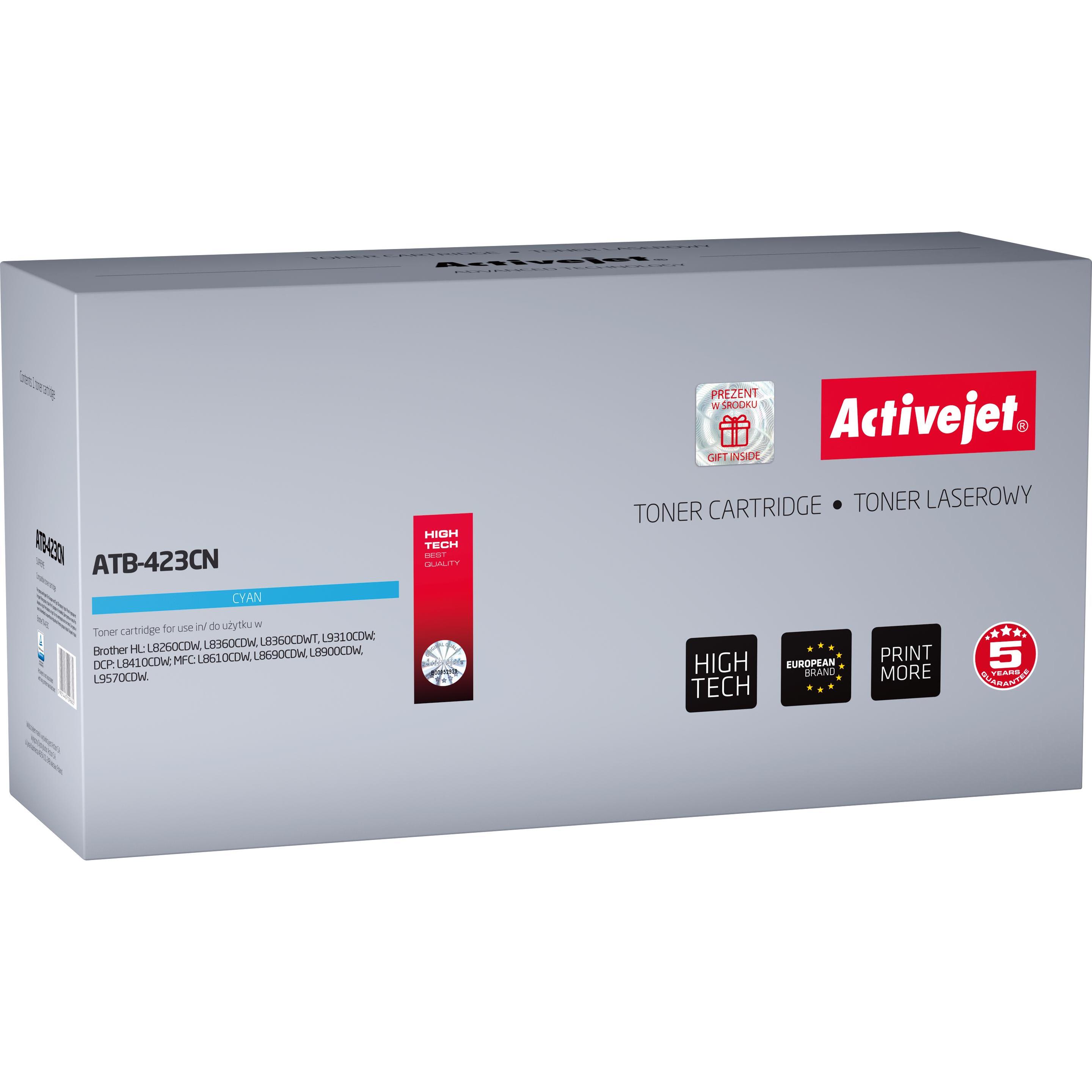 Activejet, Toner, ATB-423CN - 4000 Seiten - Cyan - 1 Stück(e) (C)