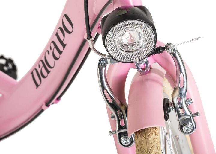 Actual product image Damenfahrrad 28" Toscana Damen Bike Vintage Rosa 6 Gänge RH 48 cm (48 cm)