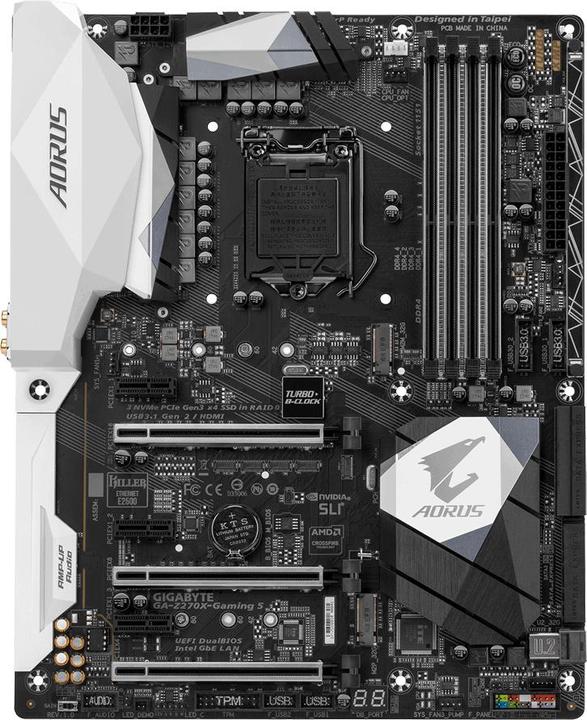 Produktbild Gigabyte AORUS Z270X-Gaming 5 (LGA 1151, Intel Z270, ATX)