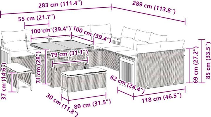 Produktbild vidaXL Zoe